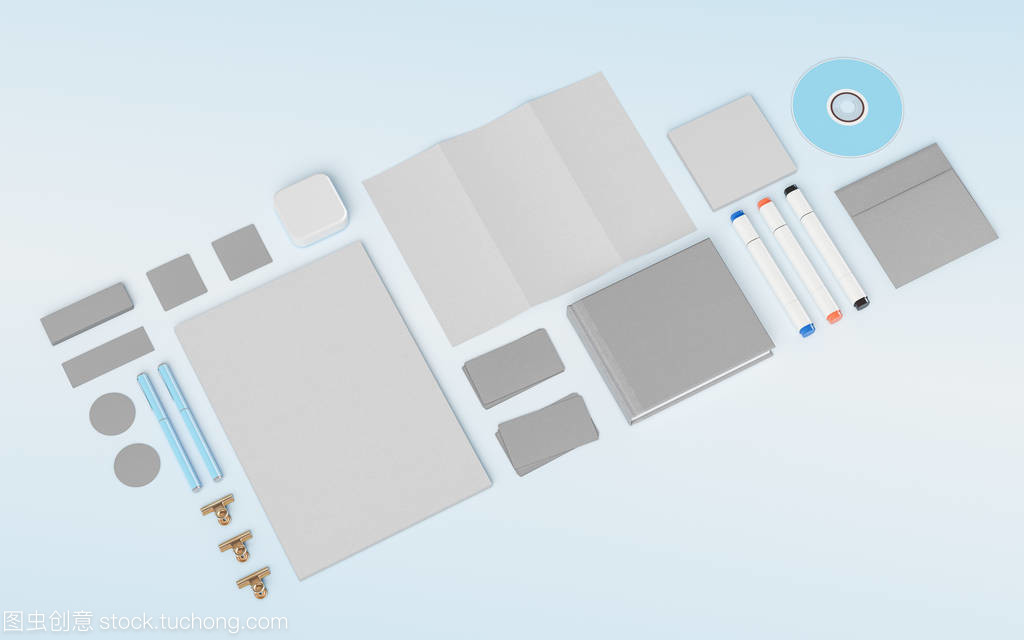 3D产品样机模板 办公用品与小玩意的创意展示新维度